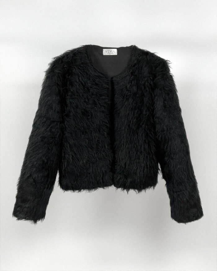 Fur Jacket - Negra - Imagen 4