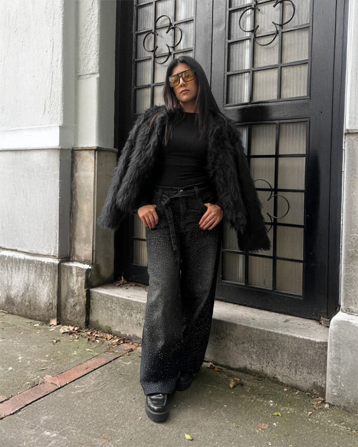 Fur Jacket - Negra