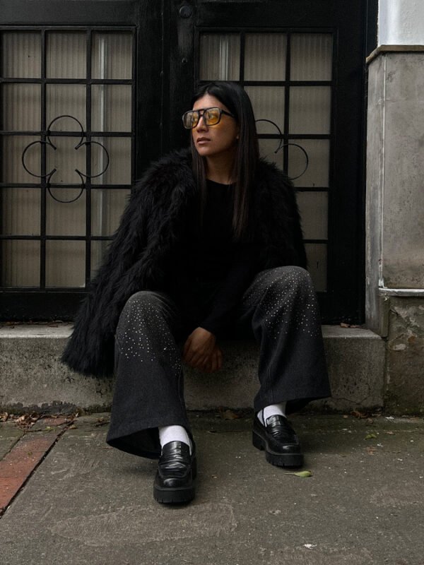 Fur Jacket - Negra