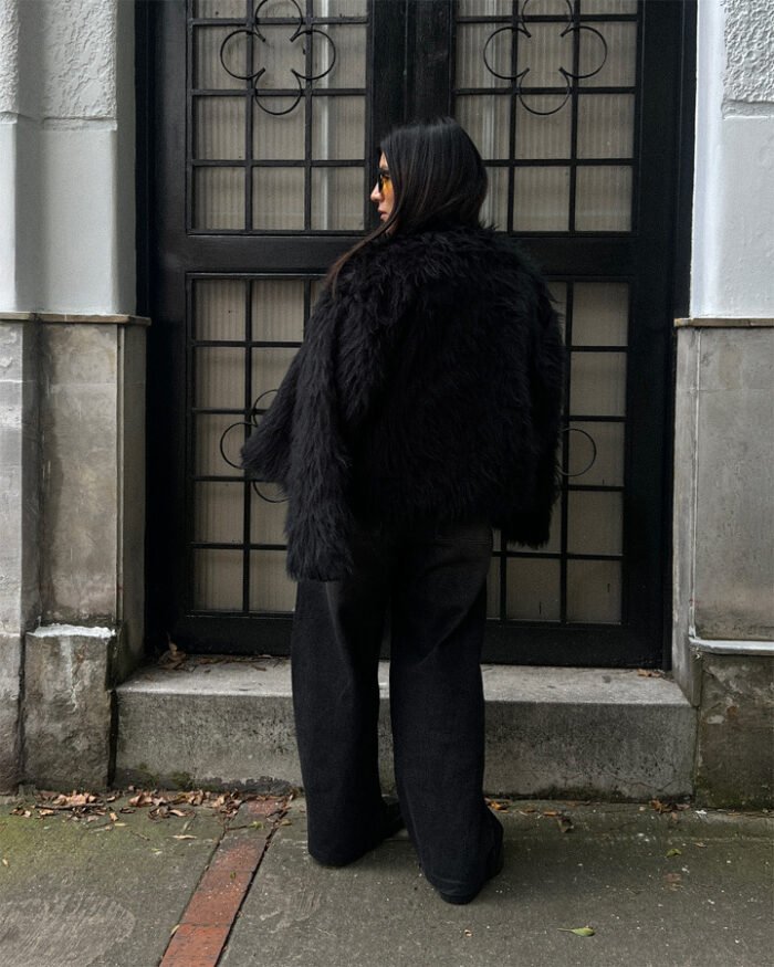 Fur Jacket - Negra - Imagen 3