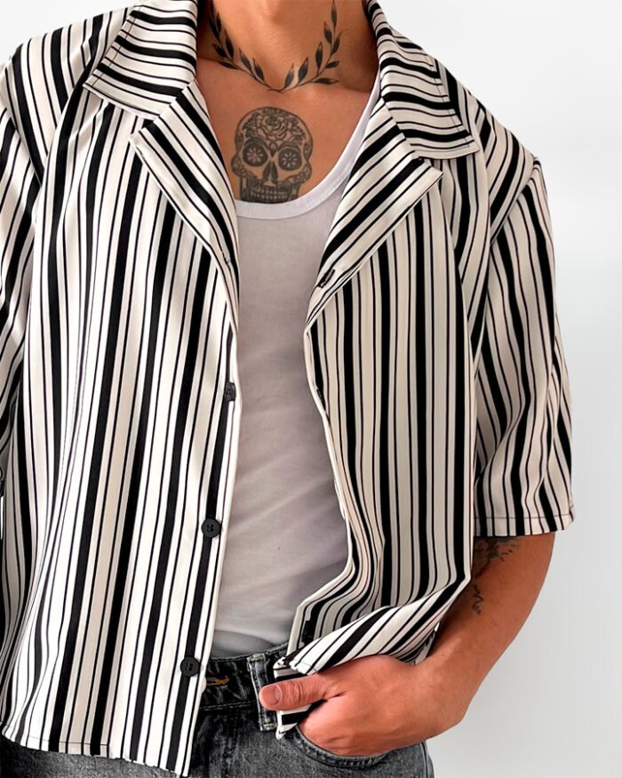 Boxy Striped Shirt - Imagen 2