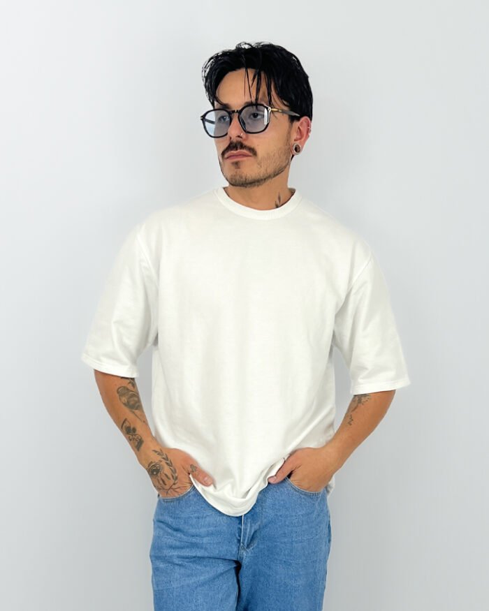 T-Shirt Marfil Oversize - Imagen 3