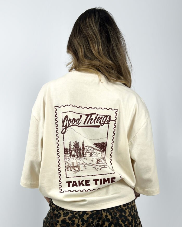Land T-shirt Crema