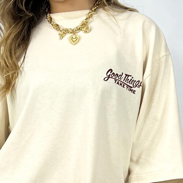 Land T-shirt Crema