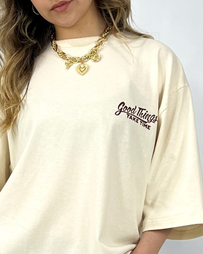 Land T-shirt Crema - Imagen 2