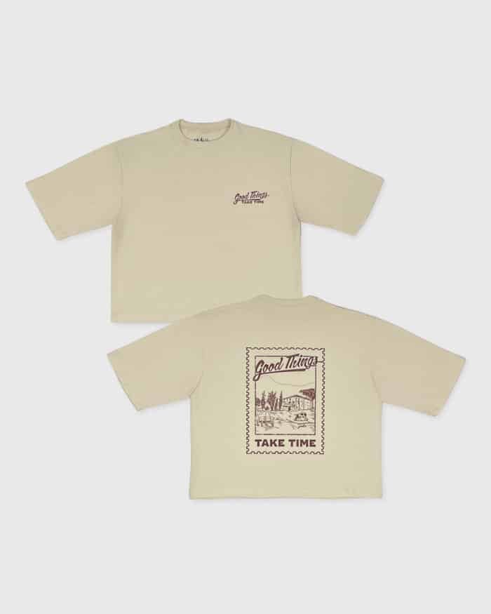 Land T-shirt Crema - Imagen 4
