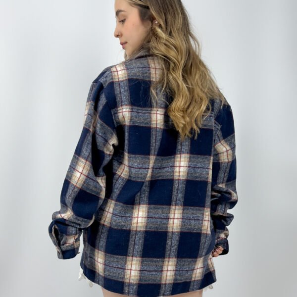 Leñadora Oversize Azul