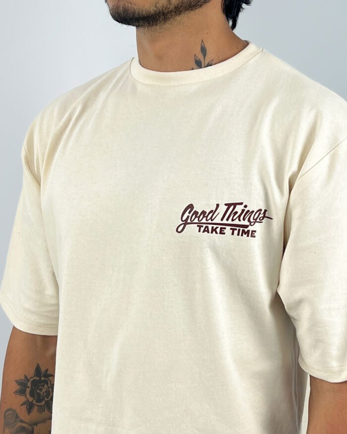 Land T-shirt Crema - Imagen 3