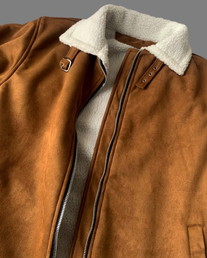 Chaqueta gamuza con ovejero - Imagen 2