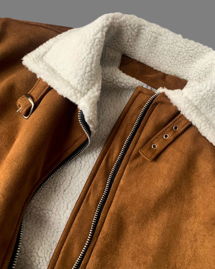Chaqueta gamuza con ovejero - Imagen 3