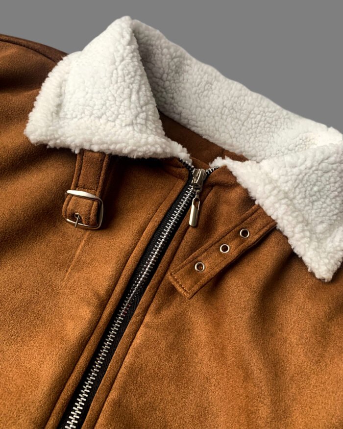 Chaqueta gamuza con ovejero - Imagen 4