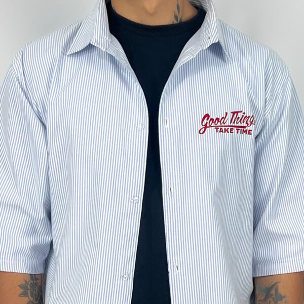 Striped Shirt Baby Blue