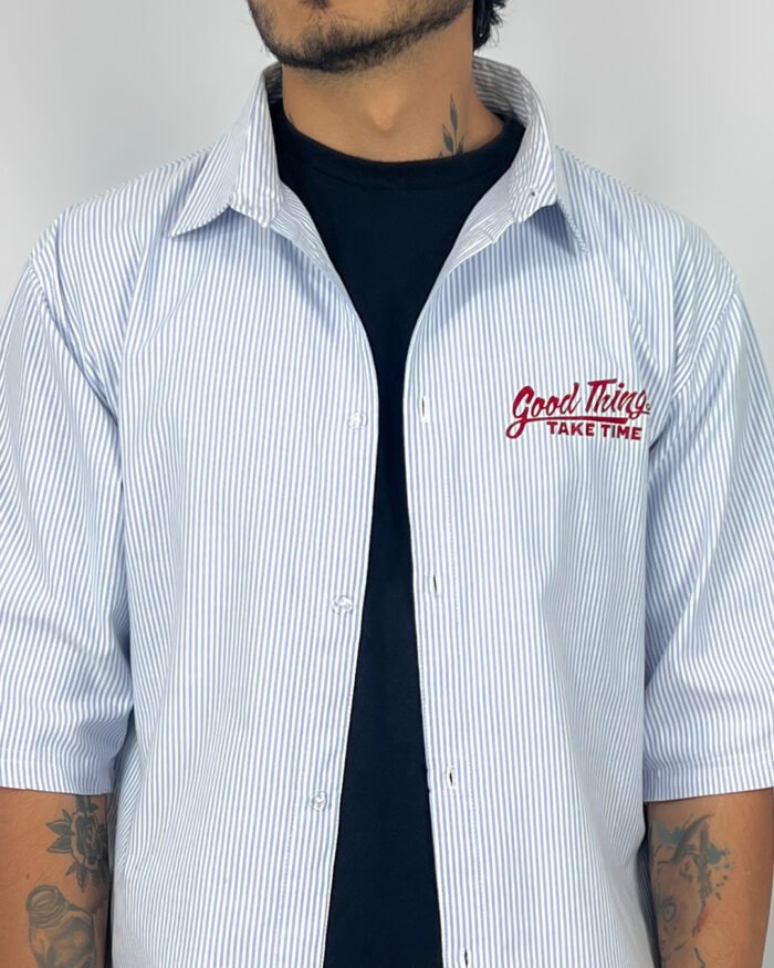 Striped Shirt Baby Blue