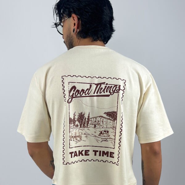 Land T-shirt Crema
