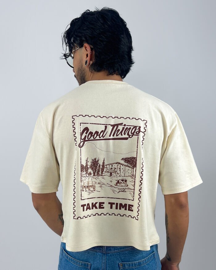 Land T-shirt Crema - Imagen 2